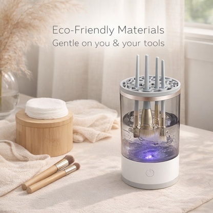 3-in-1 Automatic Makeup Brush Cleaner & Dry Brushes in Seconds